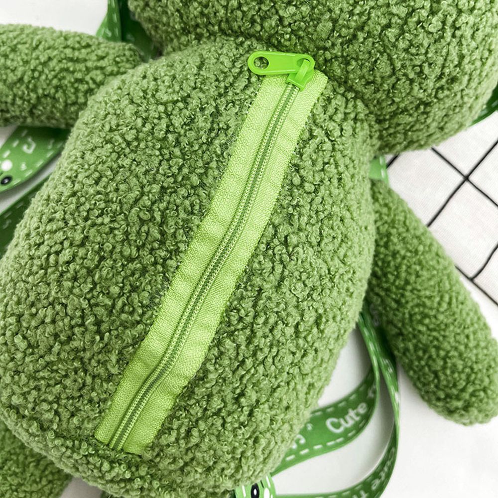 Túi đeo chéo hình chú ếch hoạt hình nhồi bông đáng yêu cho nữ