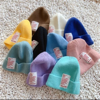 Mũ beanie tag chữ