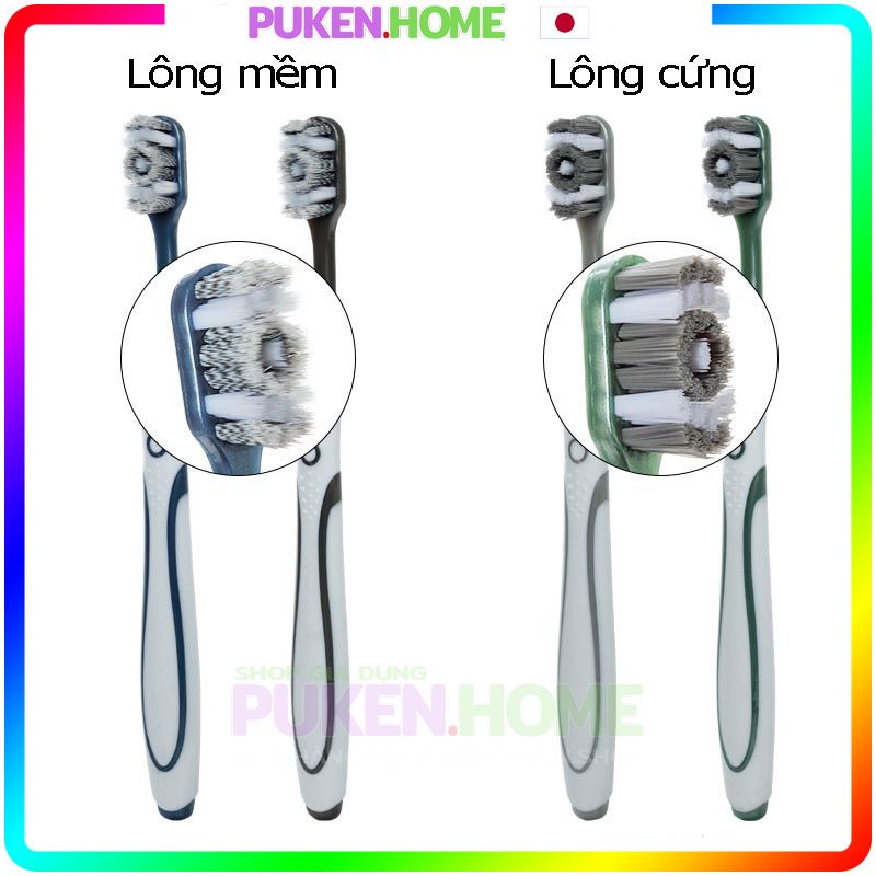 Bàn chải đánh răng LỐC XOÁY kháng khuẩn, đánh răng siêu sạch, lông mềm và trung bình