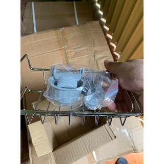 Giỏ treo bồn rửa chén bát inox 