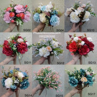 Hoa Cưới, Hoa Cầm Tay Cô Dâu Hoa Bó Cầm Tay Handmade
