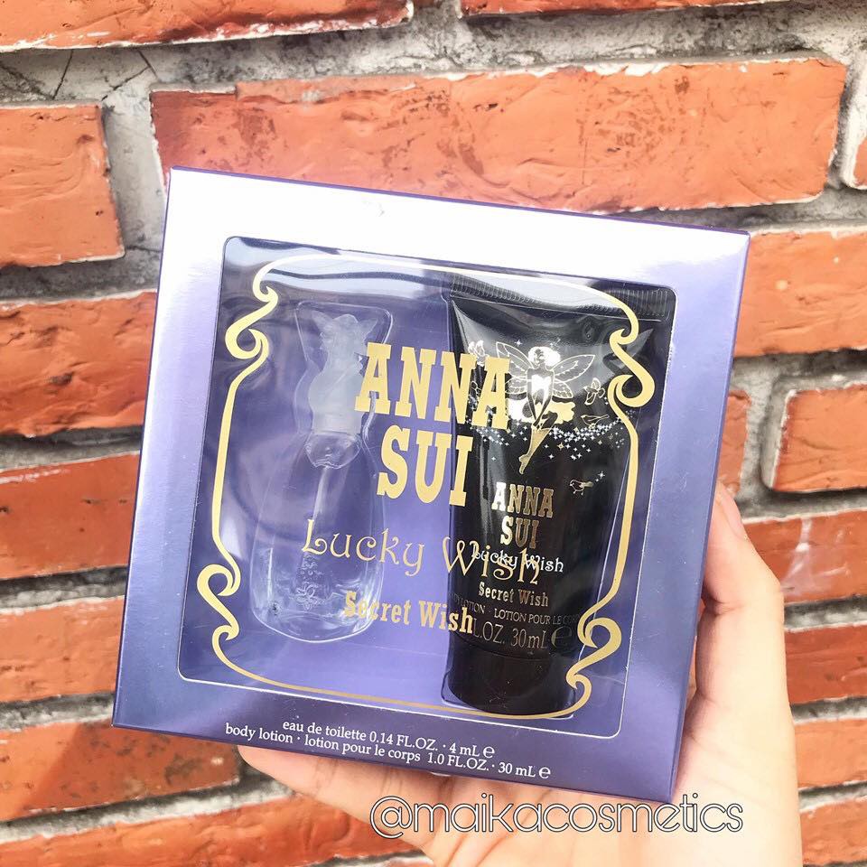 Set nước hoa + lotion ANNA SUI LUCKY WISH SECRET WISH MINI SET | BigBuy360 - bigbuy360.vn
