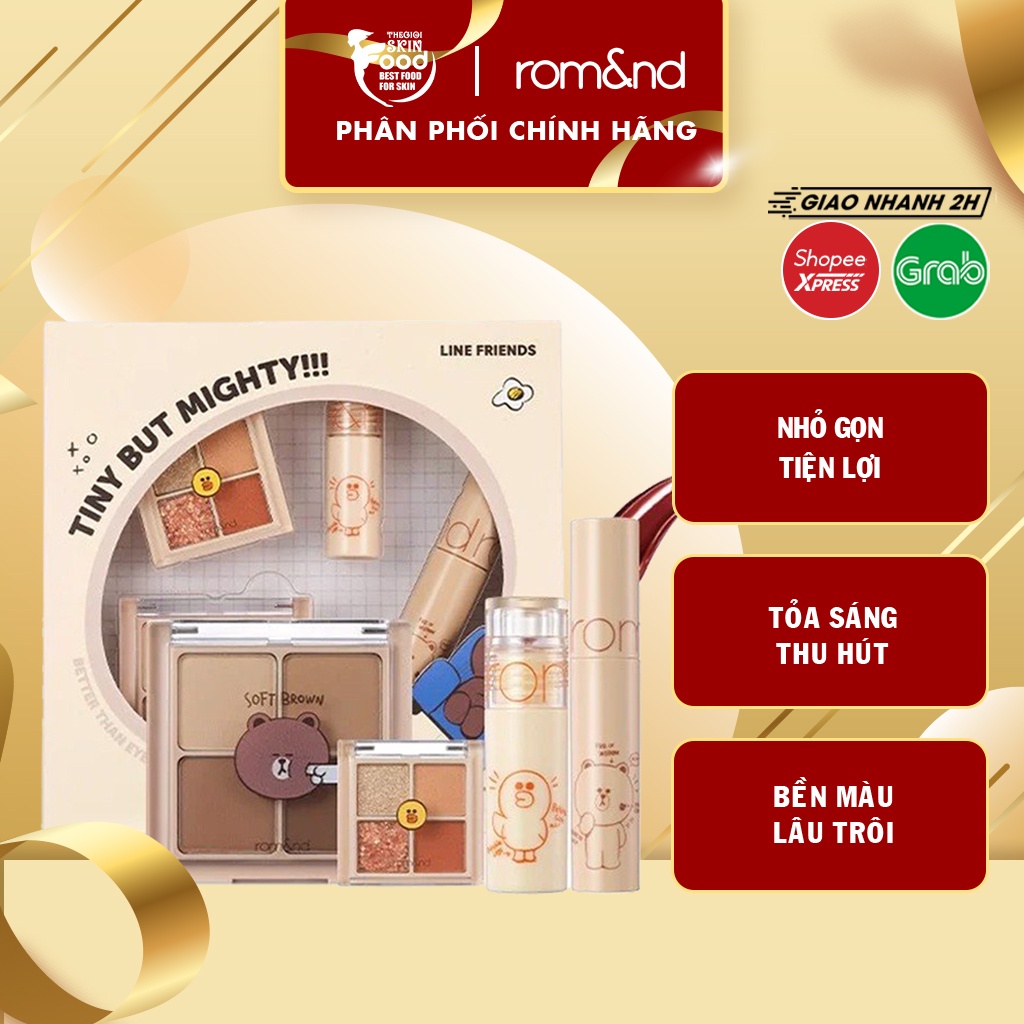 [LINE FRIENDS I romand] Set Trang Điểm Siêu Xinh romand LINE FRIENDS Edition