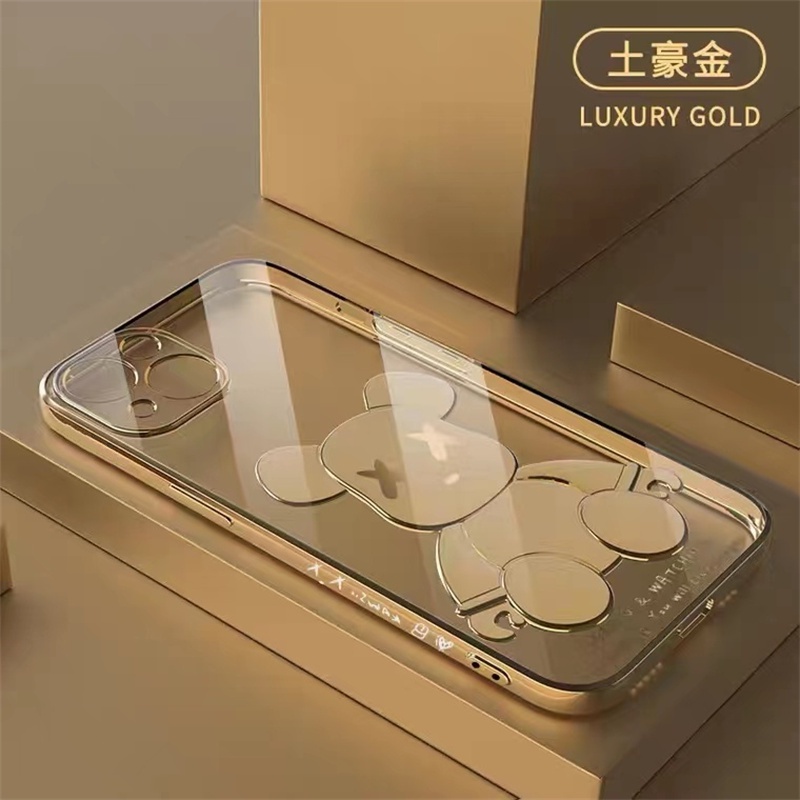 Ốp Điện Thoại Họa Tiết Kaws Mạ Điện Cho iPhone 13 Pro MAX 12 Pro MAX 11 Pro MAX X XS MAX XR 7 Plus 8 Plus