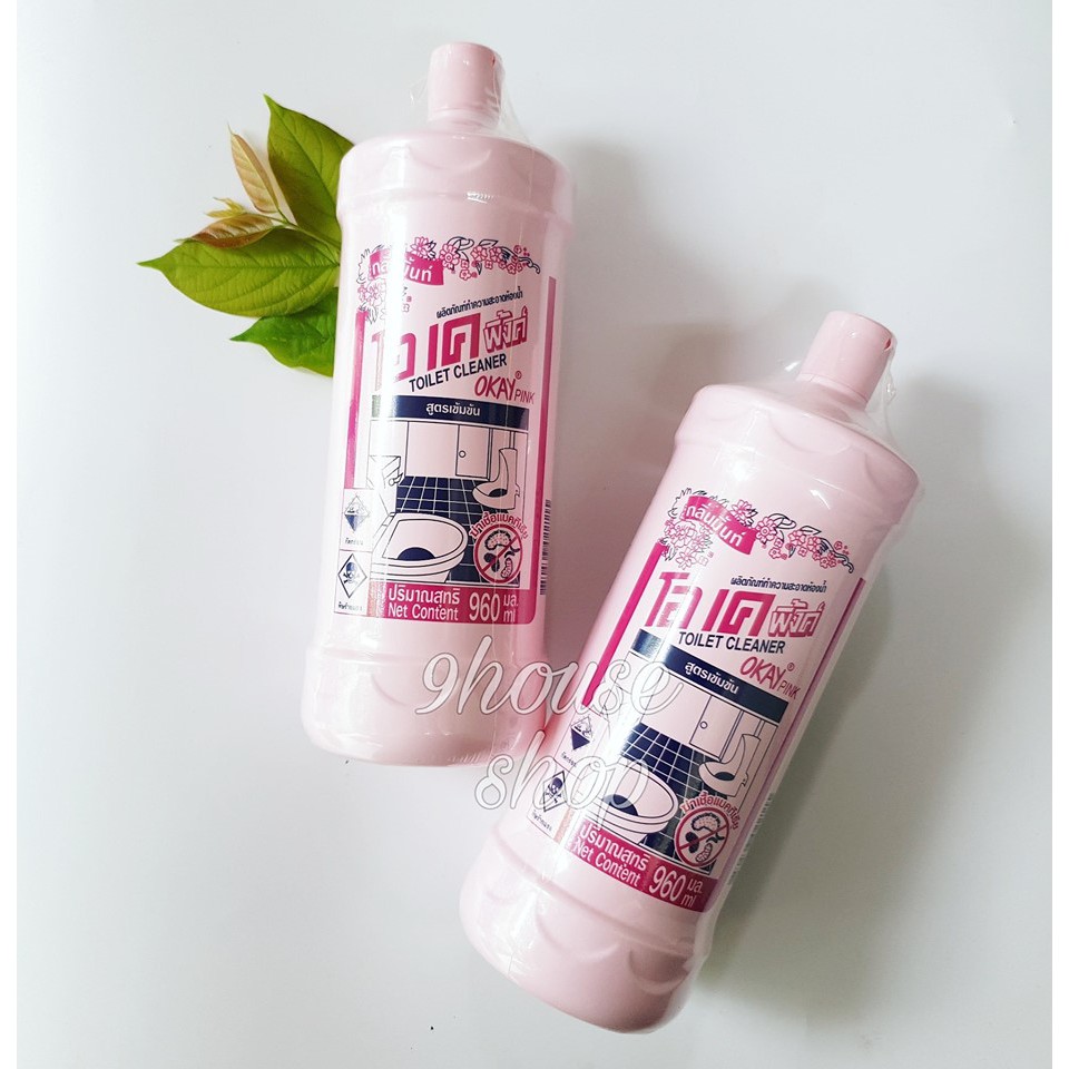 01 Chai Nước tẩy rửa toilet OKAY Pink NỘI ĐỊA Thái Lan 960ml