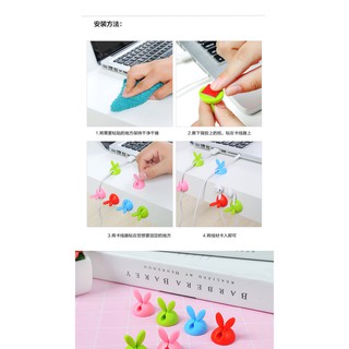 Nút Giữ Dây Điện Hình Tai Thỏ