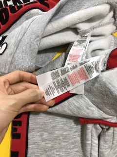 Bộ nỉ bé trai xám primark