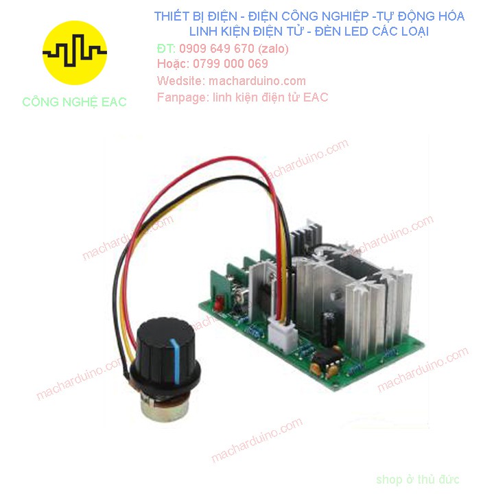 Mạch Điều Khiển Tốc Độ Động Cơ DC PWM 12V 24V  36V 48V