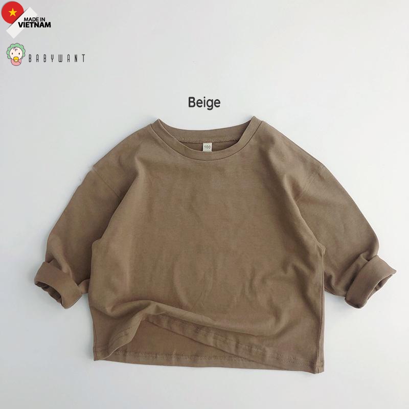 Áo phông dài tay bé trai, bé gái từ 9 tới 30kg