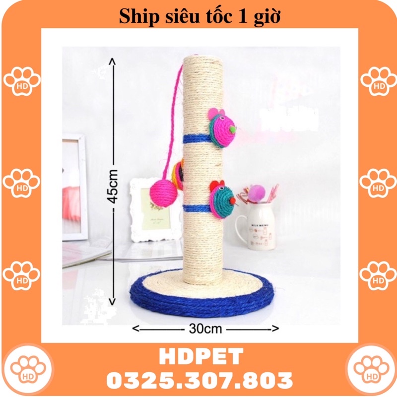 Trụ Cào Móng Bàn Cào Móng Cho Mèo Có Bóng Treo