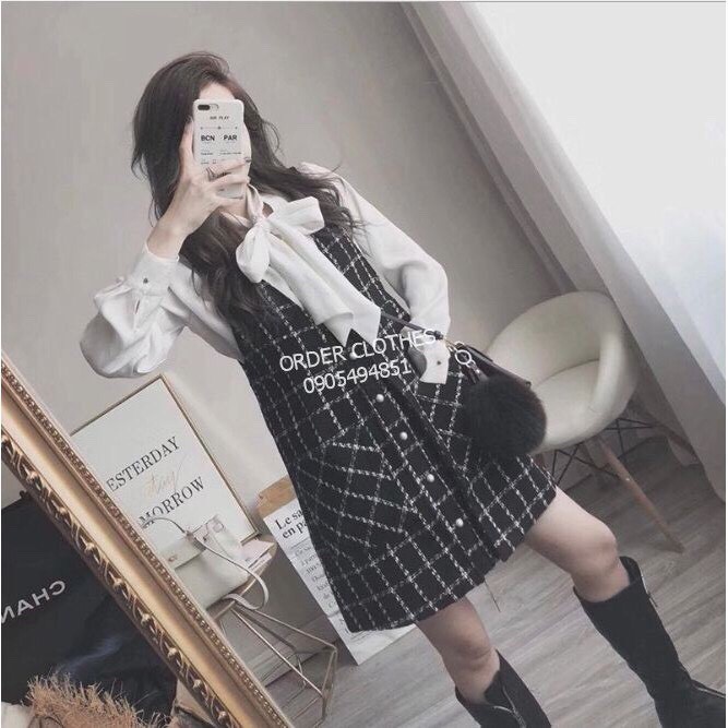 Đầm Nữ Len Mùa Đông Quảng Châu Cao Cấp Bin Sports XH001