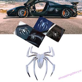 Decal Dán Trang Trí Hình Nhện 3d Mạ Điện Cho Xe Hơi