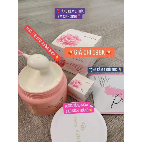 (Sale Sốc Hè) Body trắng da PINK - ChỐNG NẮNG(mẫu mới)