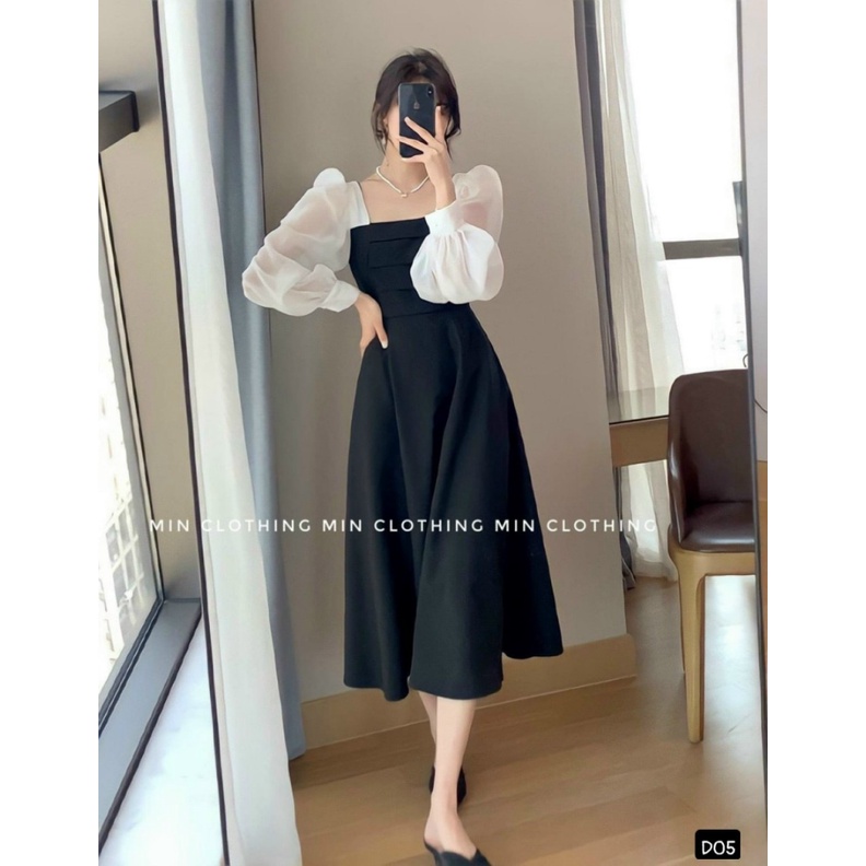 (Mẫu Mới) Mẫu HOT Đầm UMI Tay Voan Nhìn Đơn Giản mà Đẹp UP h.h.p