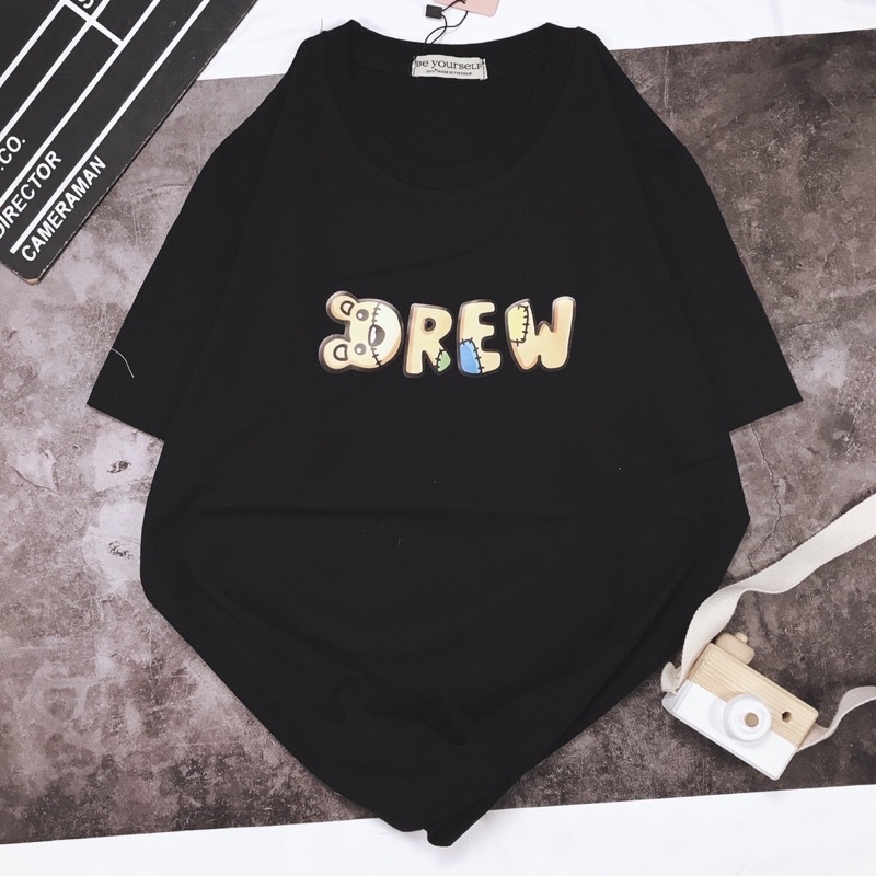 Áo cotton tay lỡ dáng rộng dreww