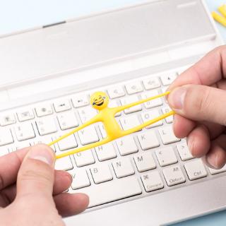 Creative Facial Expression Person Squeeze Toy Mini Silicone Squishy Stress Reliever Toys Random