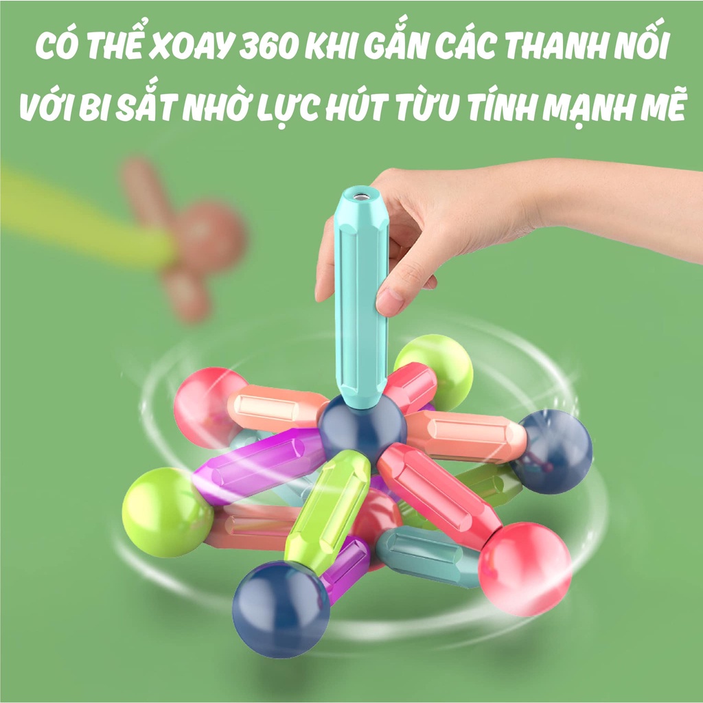 Bộ đồ chơi nam châm xếp hình cho bé Umoo chính hãng