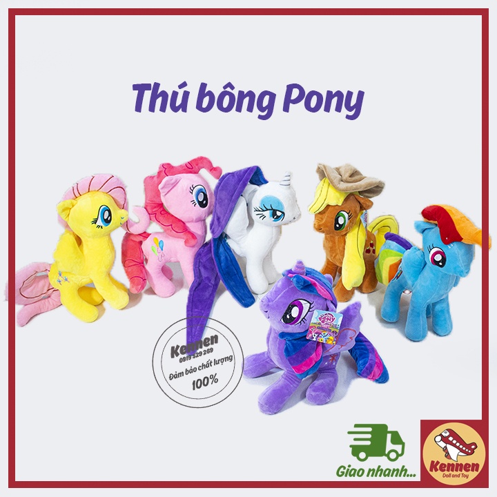 Thú bông ngựa Pony các màu sắc