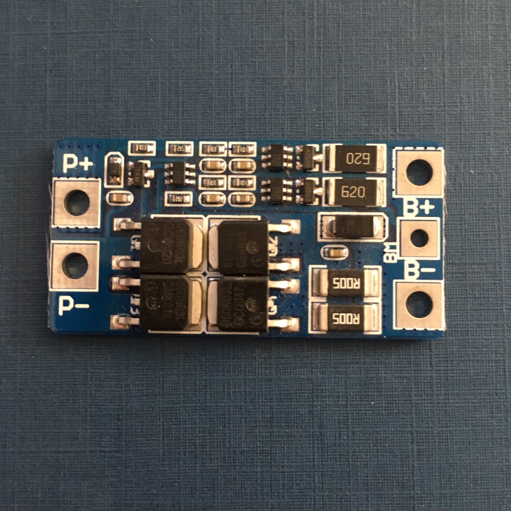 Mạch 2S 7.4V 15A, sạc cân bằng và bảo vệ pin Li-ion 3.7V
