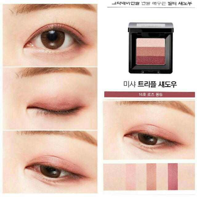 Phấn Mắt Missha Màu 16 The Style Triple Perfect Shadow