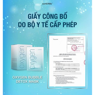 Mặt nạ thải độc sủi bọt OXYGEN soHERBs.