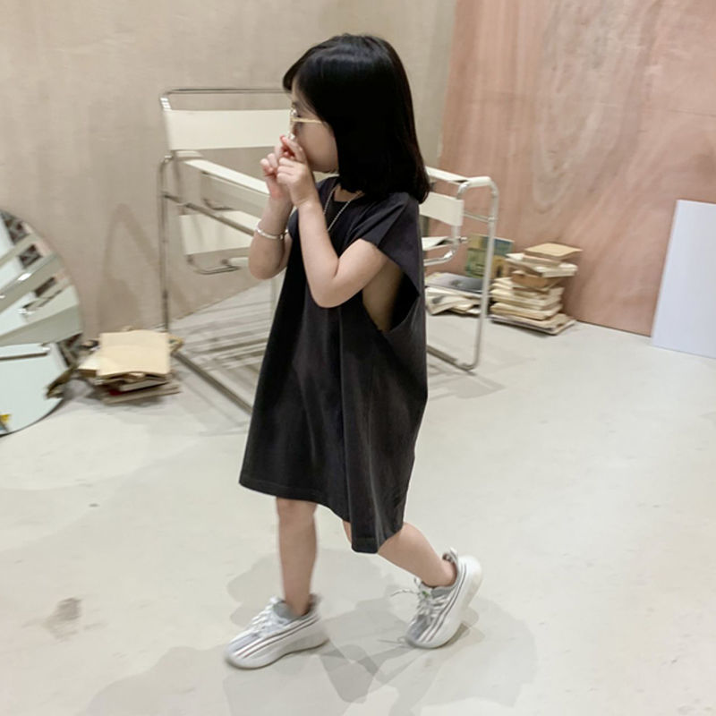 Đầm Dài Không Tay Họa Tiết Hoạt Hình Dành Cho Bé Gái