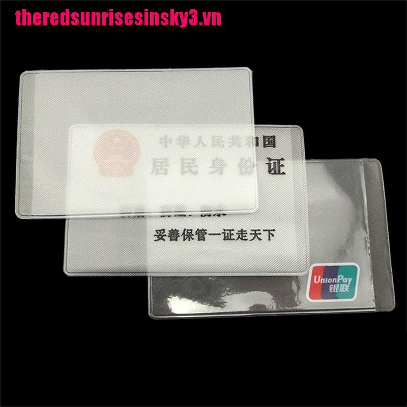 Bộ 10 Hộp Đựng Thẻ Id Bằng Nhựa Pvc Trong Suốt