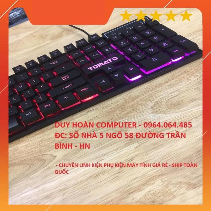 SẢN PHẨM BÁN CHẠY NHẤT -  Mua Bàn phím giả cơ Tomato S100 có led - TẶNG NGAY BÀN DI CHUỘT GAMING