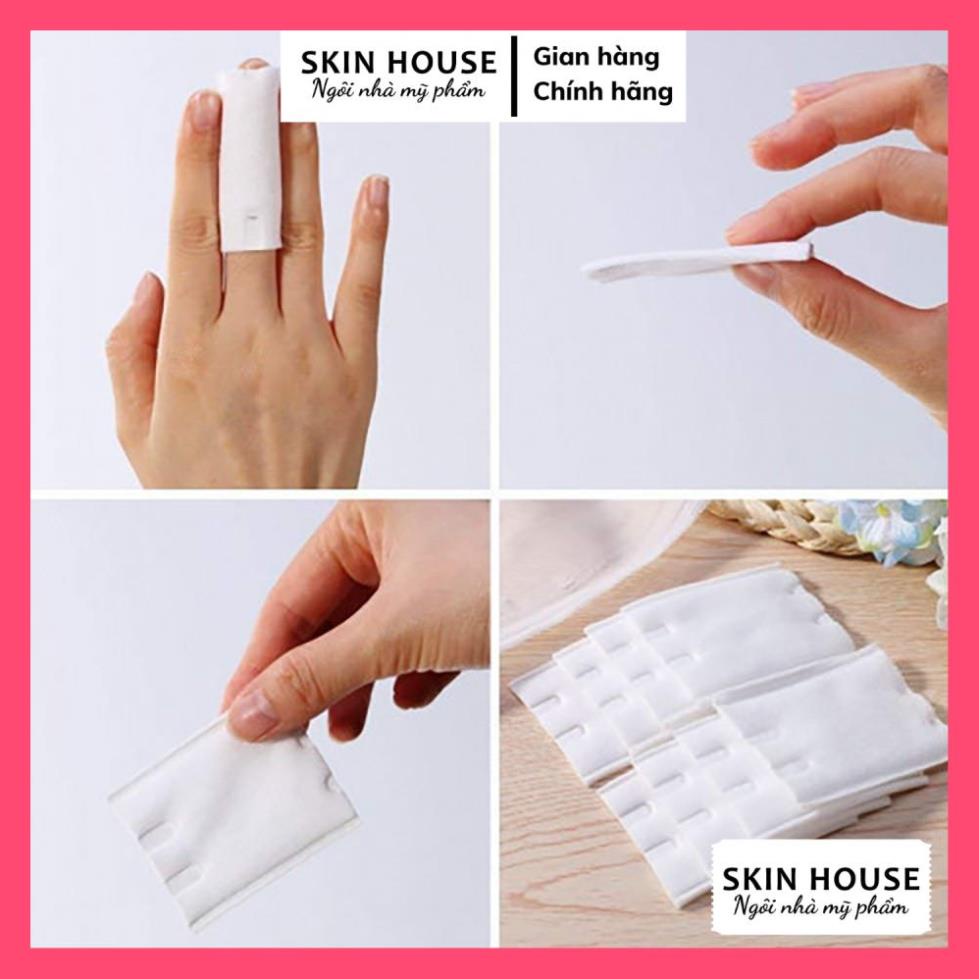 Bông tẩy trang miniso nhật bản 180 miếng cotton mềm mịn sạch sâu