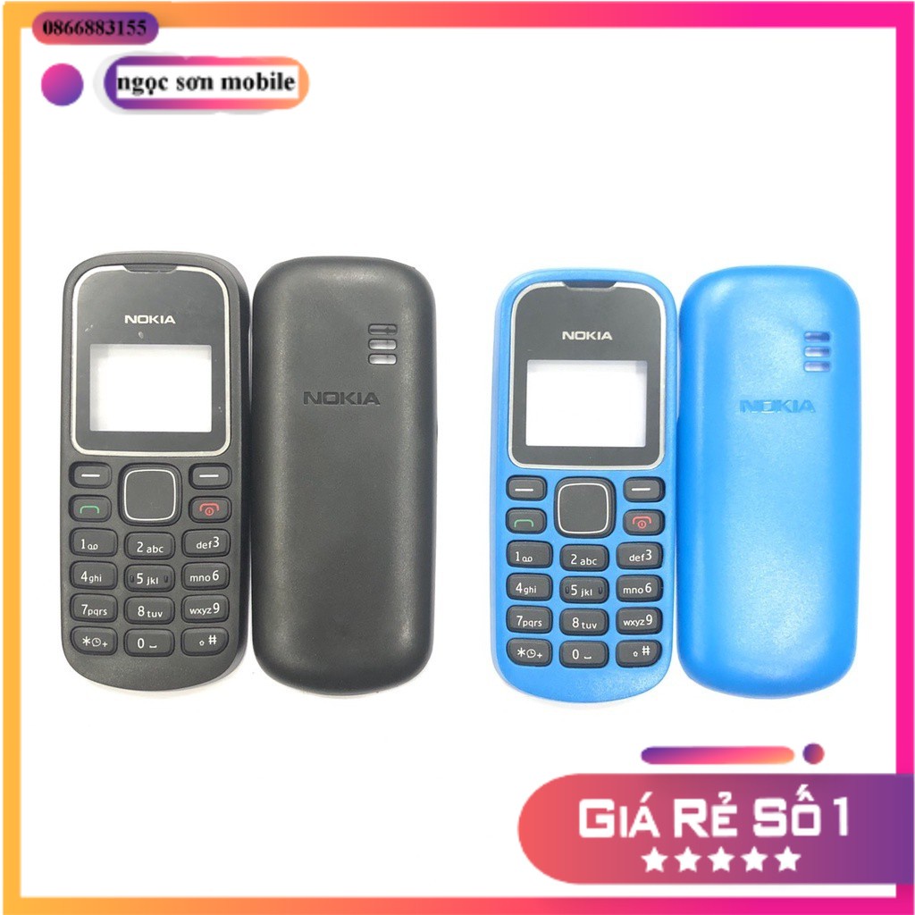 điện thoại giá rẻ, Vỏ Nokia 1280 - 1202 Loại Xịn pin trâu sóng khỏe ngọc sơn moibile