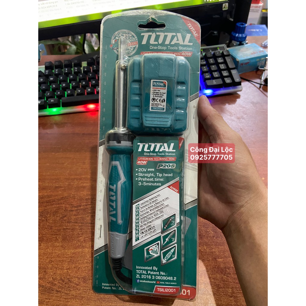 Máy hàn chì dùng pin 20V TOTAL