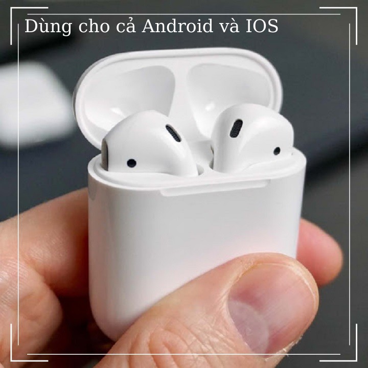 [CAO CẤP] Tai Nghe Bluetooth Airpods 2 Phiên Bản Cao Cấp Đổi tên Định Vị Dùng Cả IOS & Androi - Bảo Hành 6 Tháng
