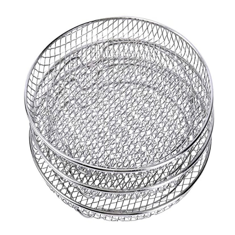 Giá Để Đồ Chiên Ba Tầng Bằng Thép Không Gỉ Tiện Dụng