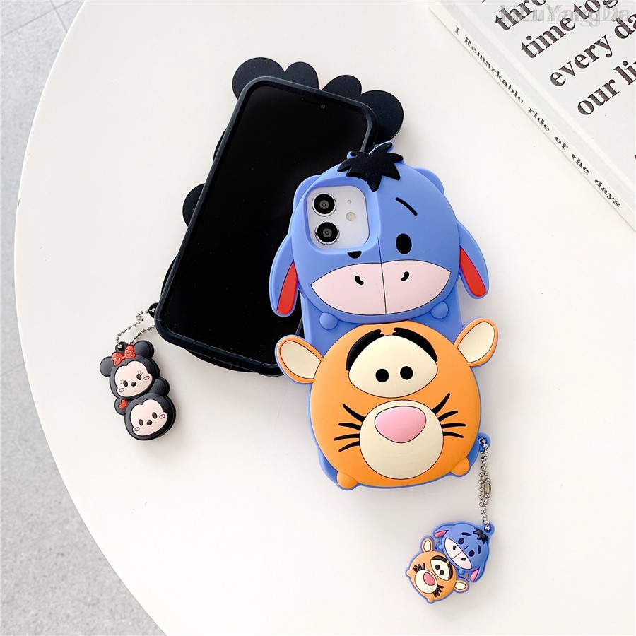 Ốp Điện Thoại Silicon Dẻo Họa Tiết Hoạt Hình Mickey Minnie Cho iPhone 6 6s 7 8 Plus X XR XS 11 12 Mini Pro Max SE 2020