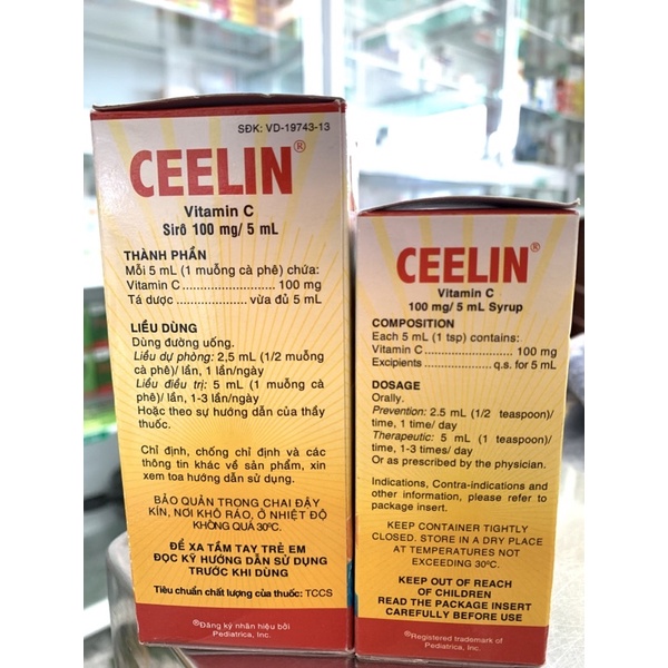 CEELIN BỔ SUNG VITAMINC- GIÚP TĂNG CƯỜNG SỨC ĐỀ KHÁNG VÀ HỆ MIỄN DỊCH