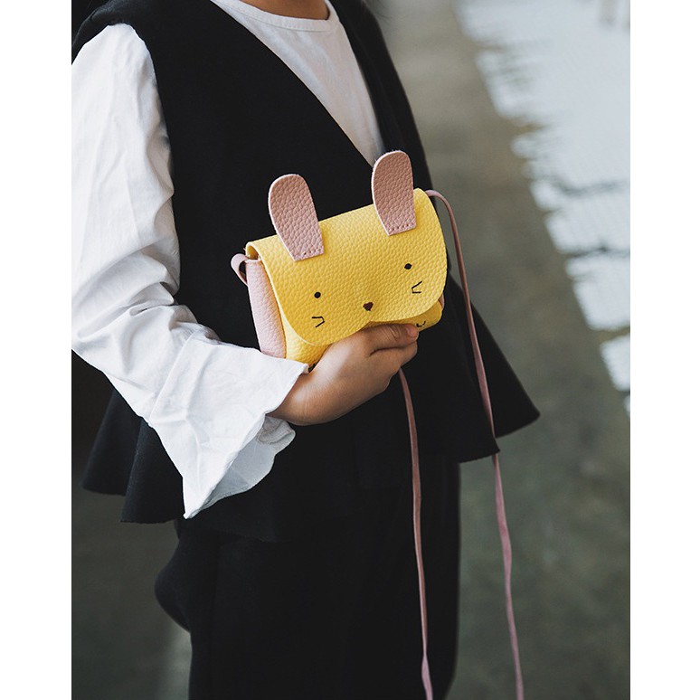 Túi đeo chéo tai thỏ sành điệu cho bé gái