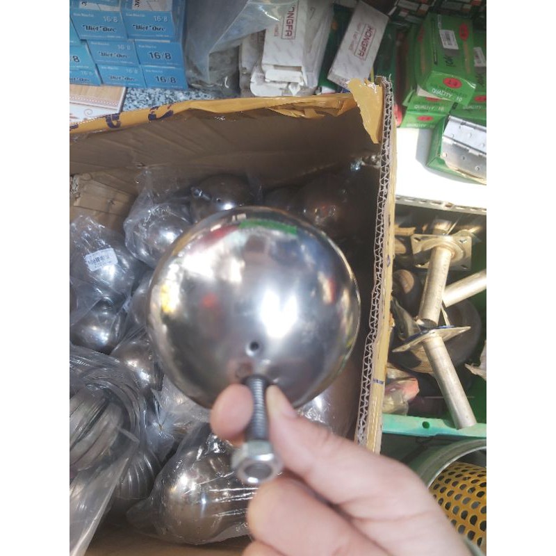 TRÁI CHÂU (QUẢ CẦU) TRANG TRÍ LANG CANG INOX 304