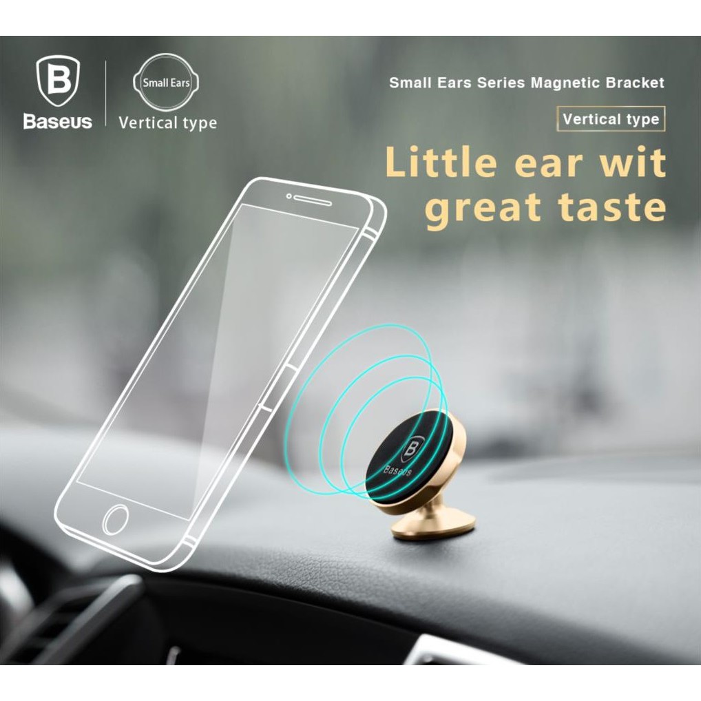 Giá đỡ điện thoại nam châm 360 độ cho ô tô chính hãng Baseus | BigBuy360 - bigbuy360.vn