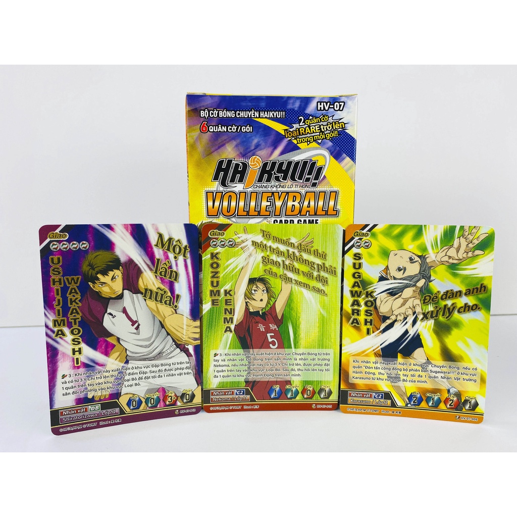 Bộ cờ bóng chuyền Haikyu - Gói mở rộng HV-07 - Hướng đến vòng toàn quốc - 1 gói/6 quân cờ