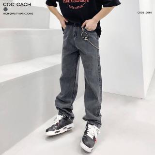 Unisex Quần jeans xuông basic Q566