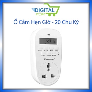 Ổ CẮM HẸN GIỜ SỐ KW-TGE2C [Chính hãng KAWASAN]