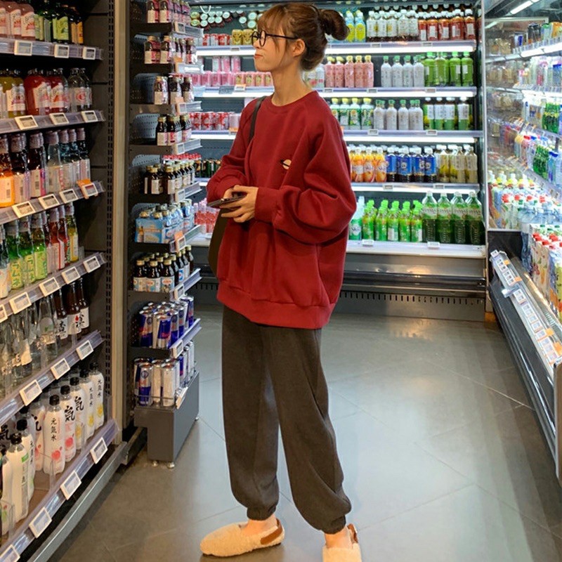 bộ nỉ đỏ sẫm