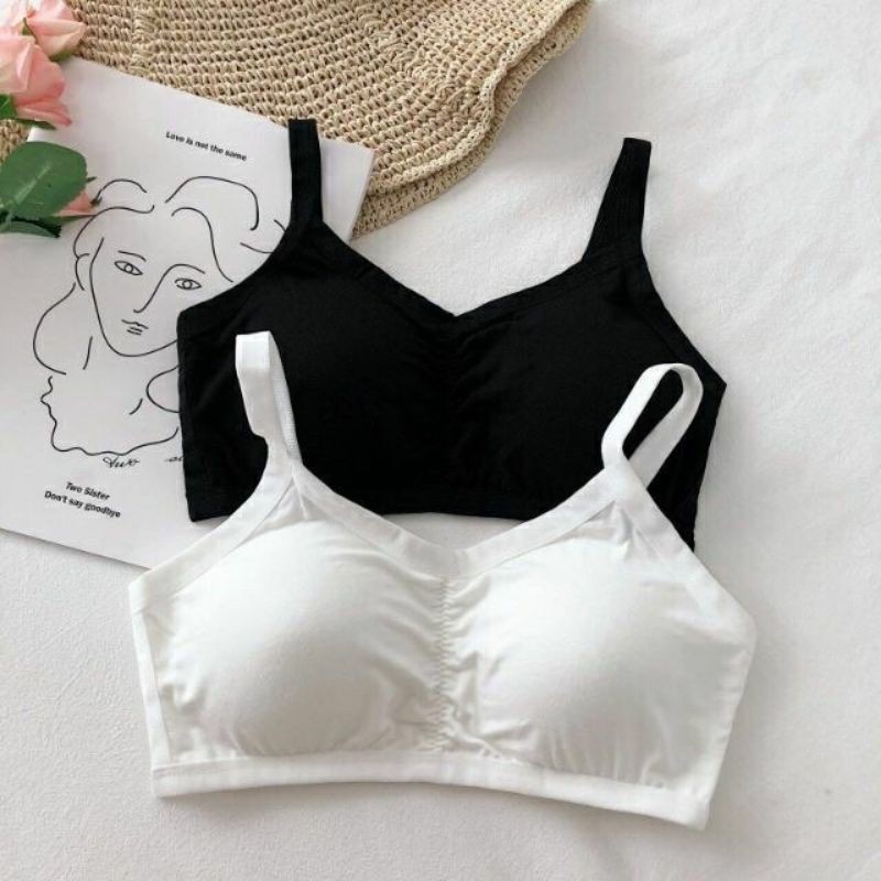 Sỉ - Áo bra 3 dây cotton thấm hút dễ thương