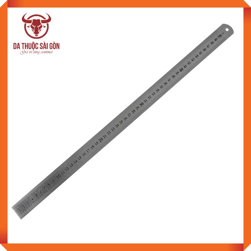 Thước Inox 50 Cm -  Dụng Cụ Làm Đồ Da Chuyên Nghiệp - Da Thuộc Sài Gòn