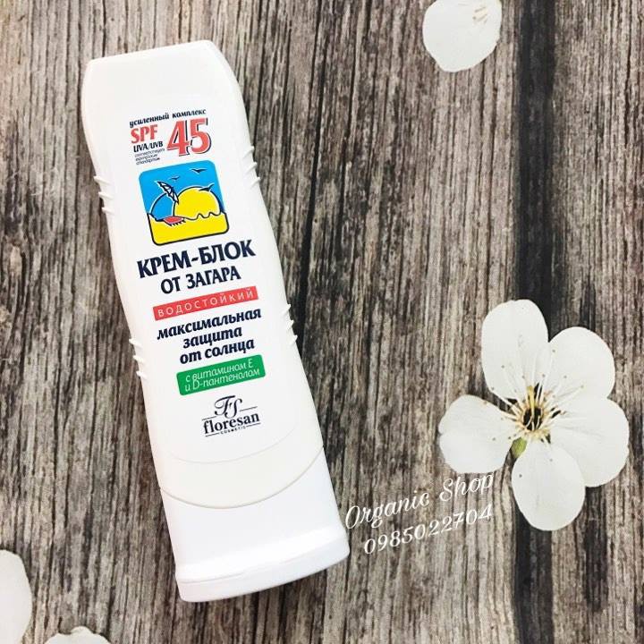 Kem chống nắng trắng da floresan spf 45