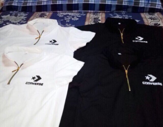 ÁO THUN NAM ĐEN DÂY KÉO Ở CỔ CỰC CHẤT | BigBuy360 - bigbuy360.vn