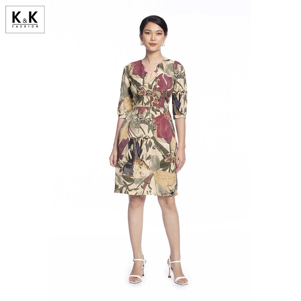 Đầm Công Sở Nữ Tay Lỡ K&K Fashion KK106-09 Dáng Chữ A | BigBuy360 - bigbuy360.vn