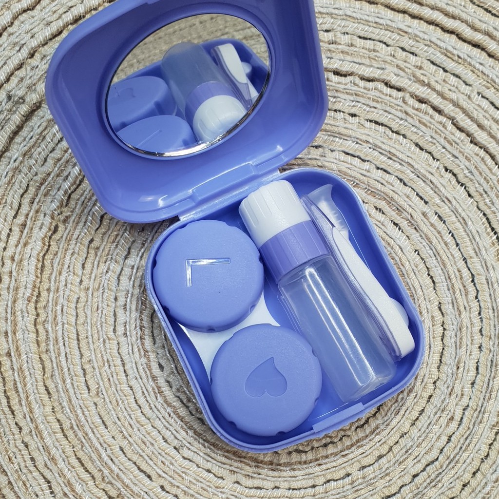 Set MINI khay đựng + dụng cụ đeo kính áp tròng giá rẻ Trái cây nhiệt đới, Ann 365 lens
