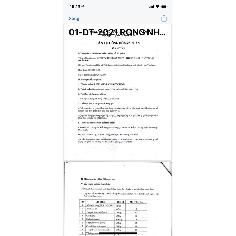Rong Nho HOGI Tươi Tách Nước Cao Cấp Theo Công Nghệ Nhật Bản Hộp 120 Gram 6 gói