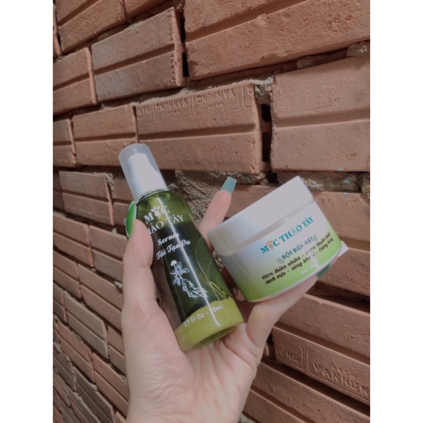 combo 1 Serum tái tạo & 1 bột rửa mặt Mộc Thảo Tây | BigBuy360 - bigbuy360.vn